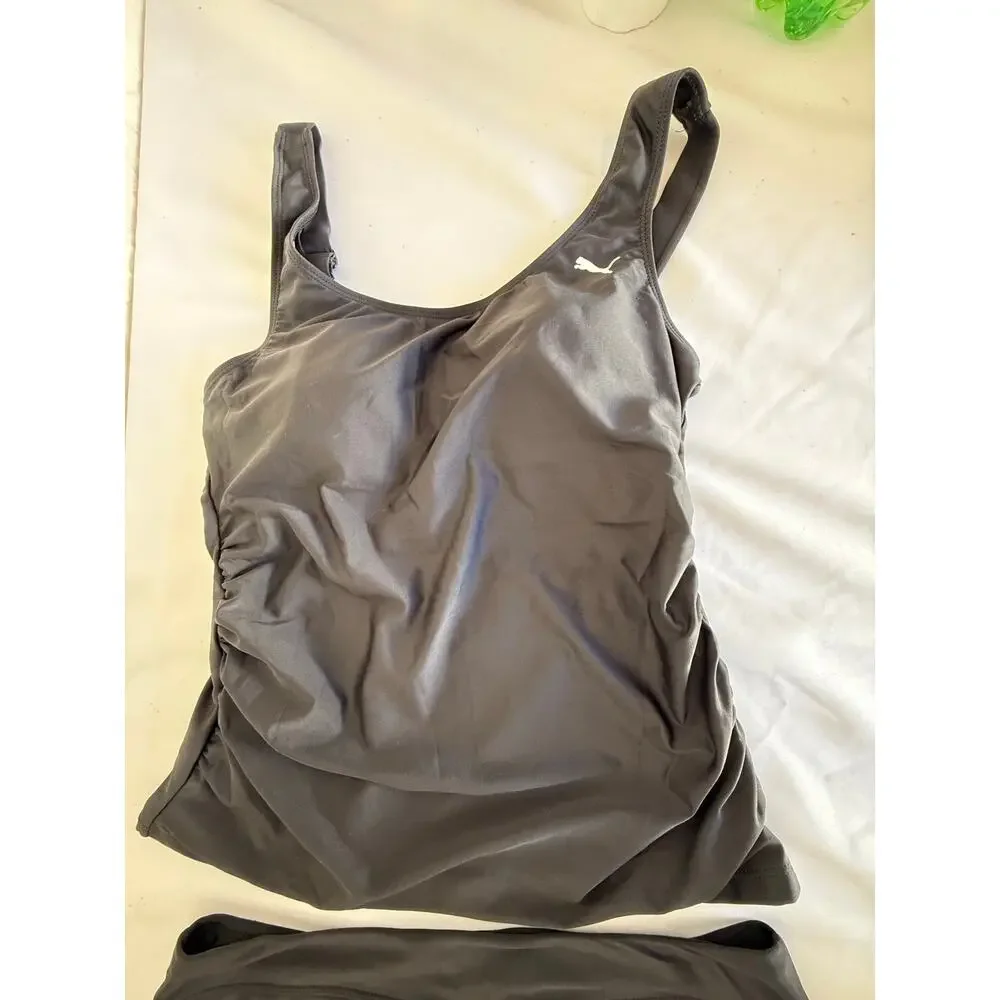 SKU2528 PUMA Women's Two-Piece Boy Short Swimsuit & Control Top Large